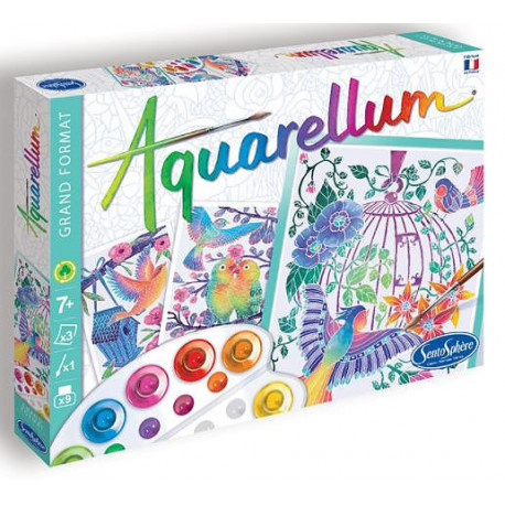 Aquarellum Grand format Les oiseaux s'envolent