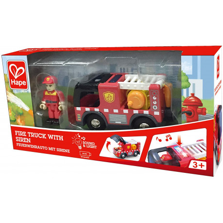 Camion de pompier avec sirène