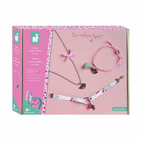 3 Bijoux rubans à fleurs à créer