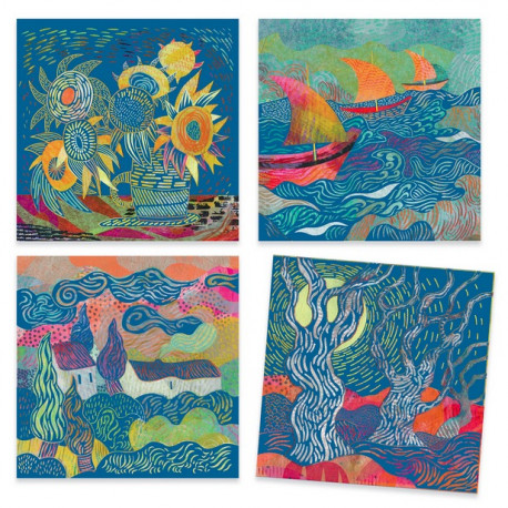 Inspired by Vincent Van Gogh - Le sud carte à gratter 