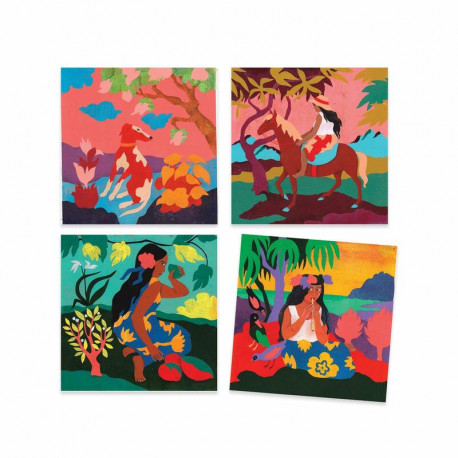 Inspired by Paul Gauguin - Polynésie cartes à peindre