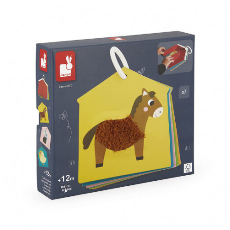 Cartes tactiles animaux de la ferme 