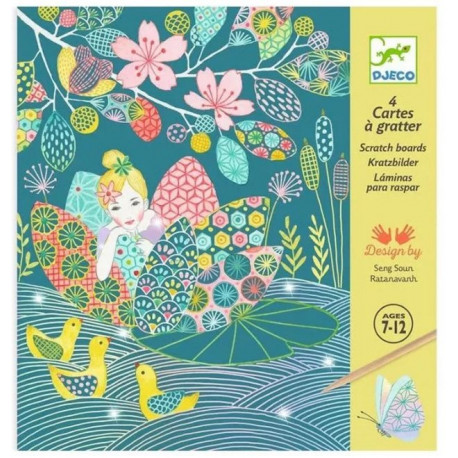 Carte à gratter - L'etang