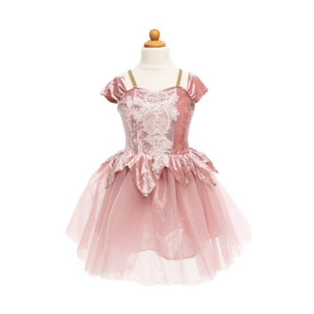 Robe ballerine rose poudrée  5-6 ans