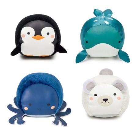 Set de 4 balles doudous Océan