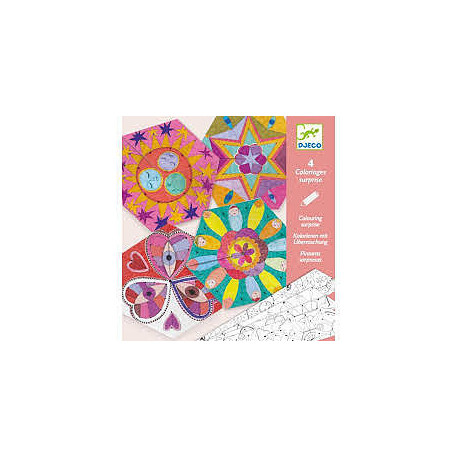 4 Coloriages surprise Mandalas Constellations