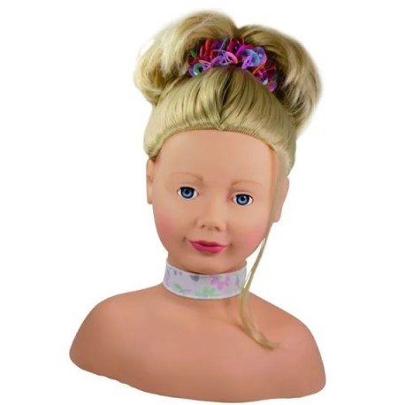 Tête à coiffer et à maquiller blonde