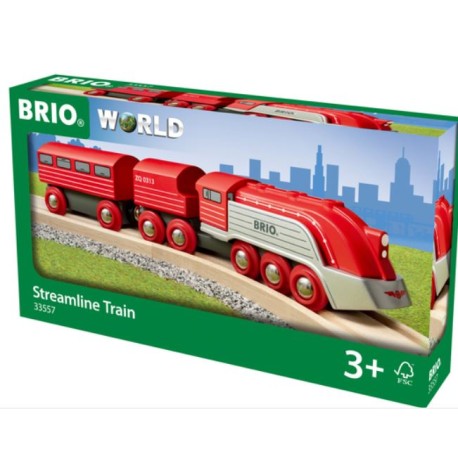 Brio train dynamique rouge 