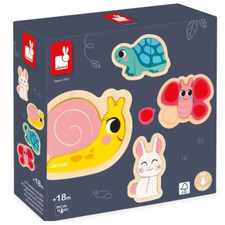 4 puzzles évolutifs Jardin