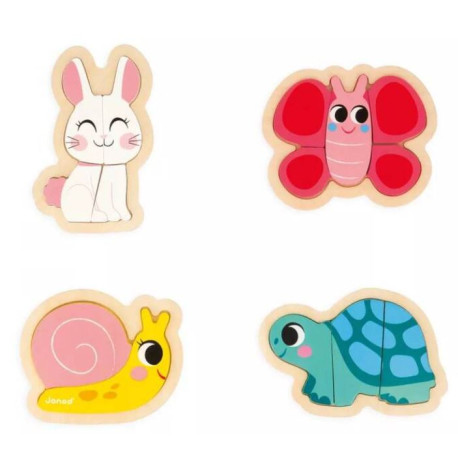 4 puzzles évolutifs Jardin