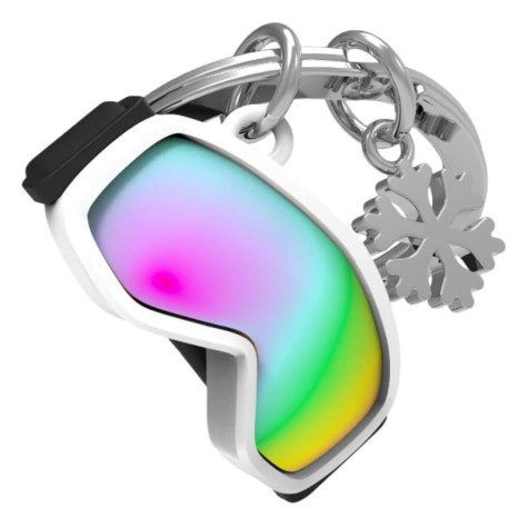 Porte-clé Masque de ski & son flocon