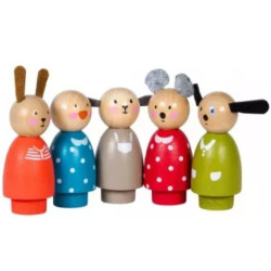 Set 5 personnages Grande famille