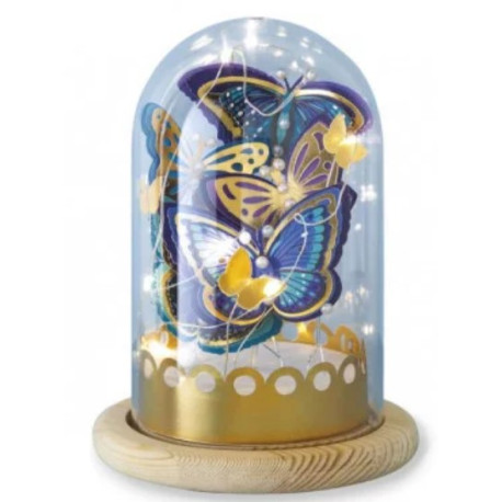 Cloche lumineuse papillons à créer