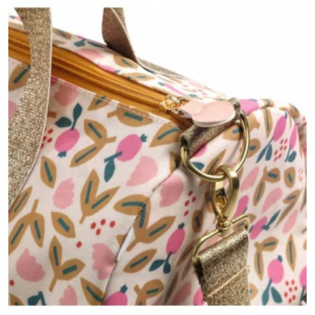 Sac polochon Oiseau rosé