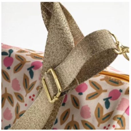 Sac polochon Oiseau rosé