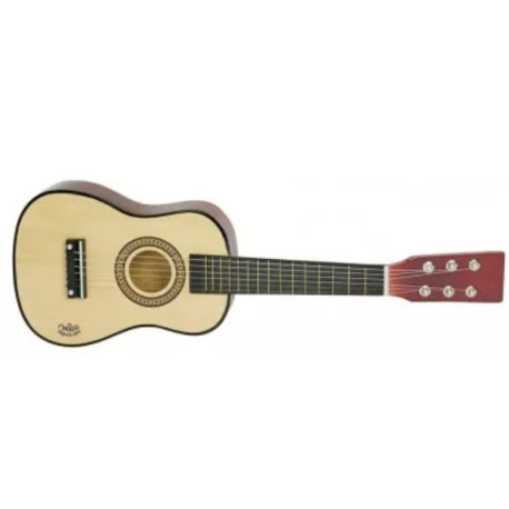 Guitare en bois naturel