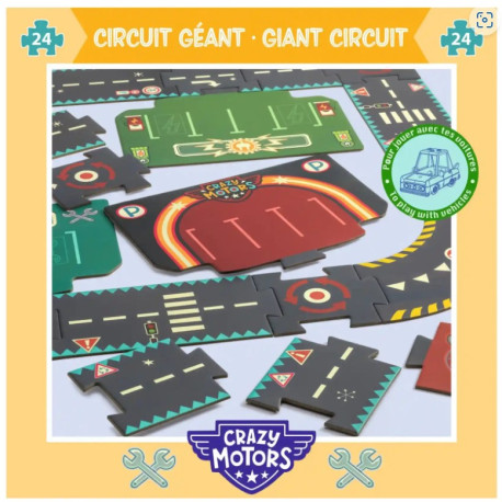 Circuit géant 24 pièces Crazy motors