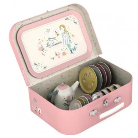 Valise dinette thé métal Les parisiennes