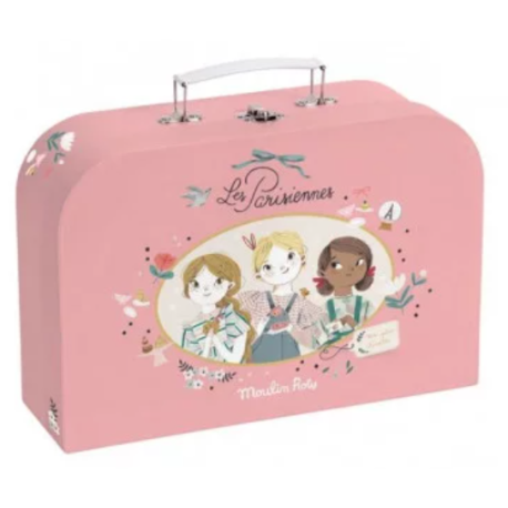 Valise dinette thé métal Les parisiennes