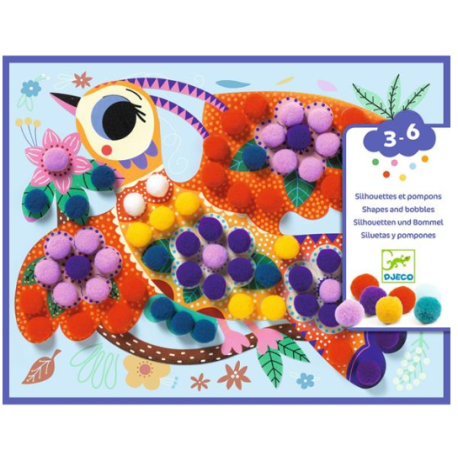 Collages pompons Panachés