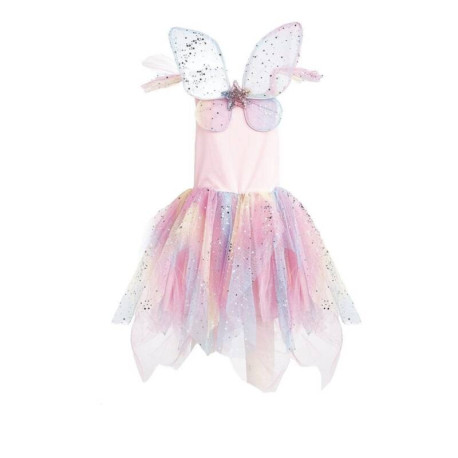 Robe fée arc en ciel  5/6 ans