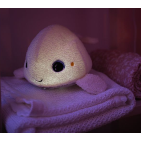 Peluche Beluga d'aide au sommeil