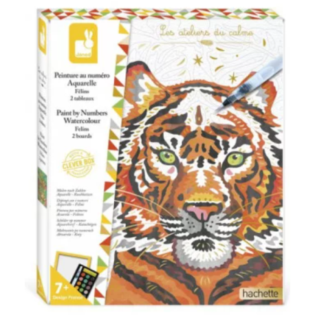 Peinture au numéro aquarelle Félins