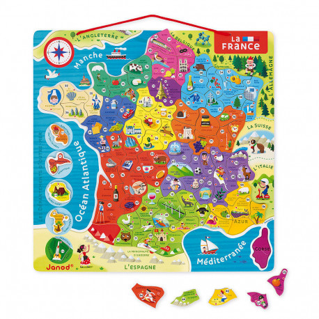 Puzzle France magnétique