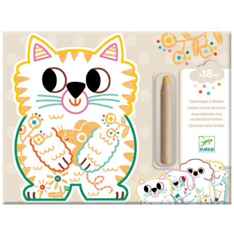 Coloriage magique Animaux familiers à révéler