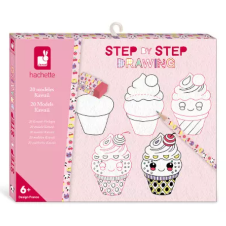 Step by step drawing 20 modeles kawaii