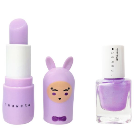 Coffret duo baume à lèvres et vernis à ongles Mauve
