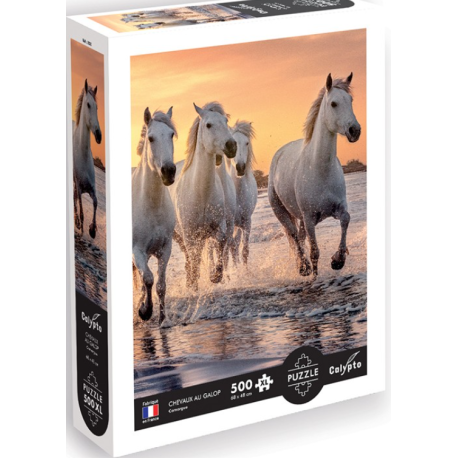Puzzle Chevaux en Camargue 500 pièces