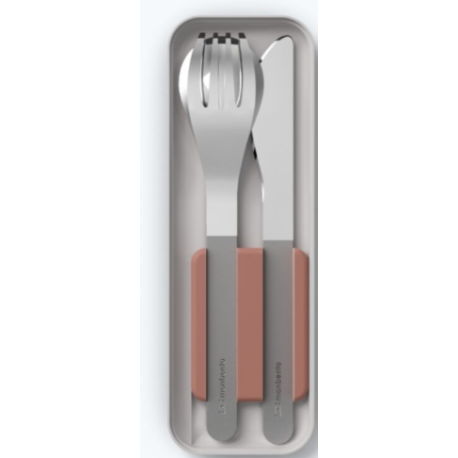 Set de couverts MB Slim box rose moka