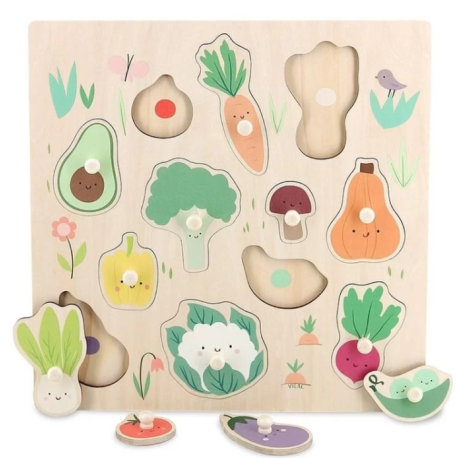 Puzzle encastrement Les légumes du jardin