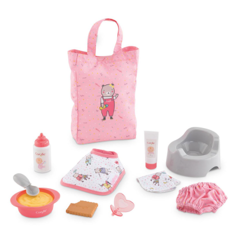 Grand coffret d'accessoires pour poupon 30cm