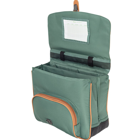 Cartable Iris vert 38 cm