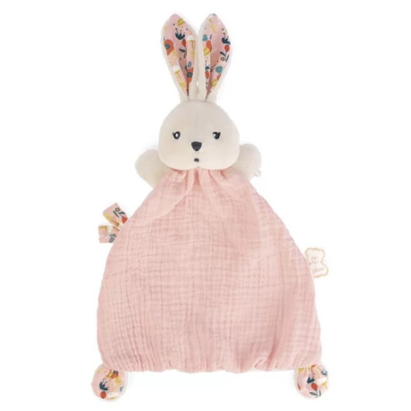 Doudou lapin coquelicot
