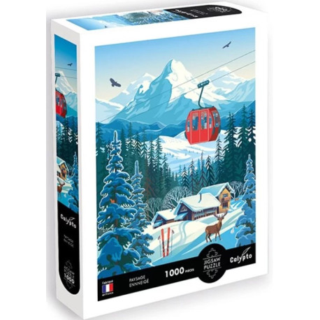 Puzzle Paysage enneigé 1000 pièces