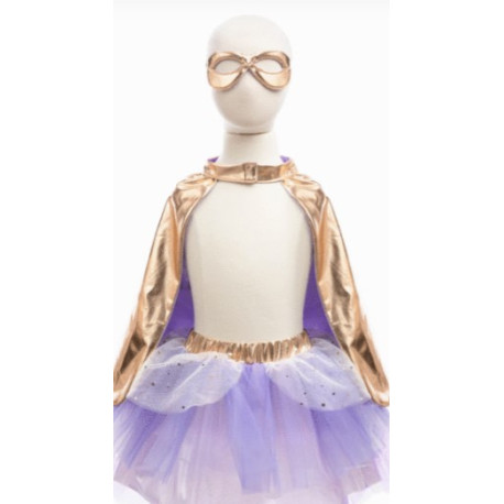 Set Super-héroïne metallic 4/6 ans