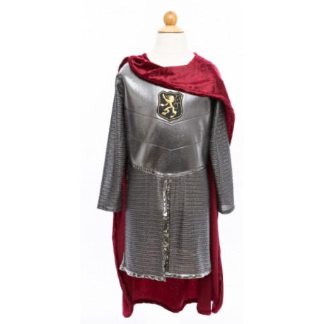 Chevalier argent et sa cape 7/8 ans