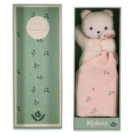 Doudou Ours feuilles d'amour