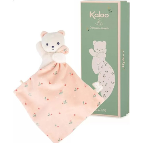 Doudou Ours feuilles d'amour