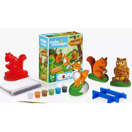 Balade en forêt 3 moules