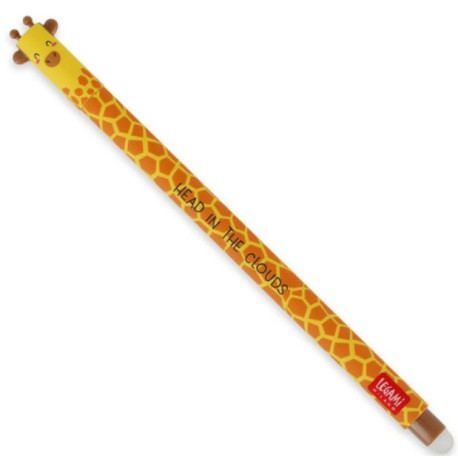 Stylo Gel Effaçable Girafe Noir