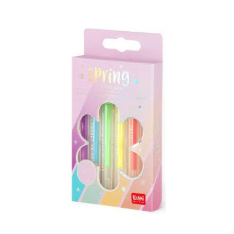Set 6 mini stylos gel pailletés