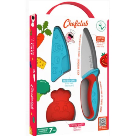 Couteau du chef Bleu & Rouge