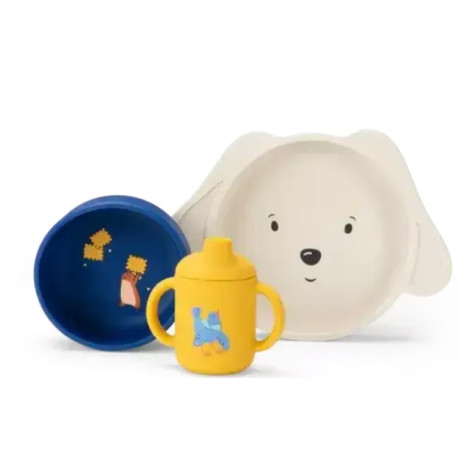 Puce et Pilou Set vaisselle en silicone