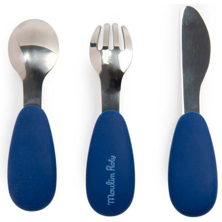 Puce et Pilou Set couverts silicone