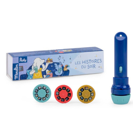 Lampe à histoires Puce et Pilou