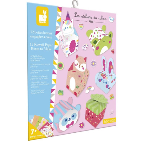 12 boîtes en papier Kawaï à créer